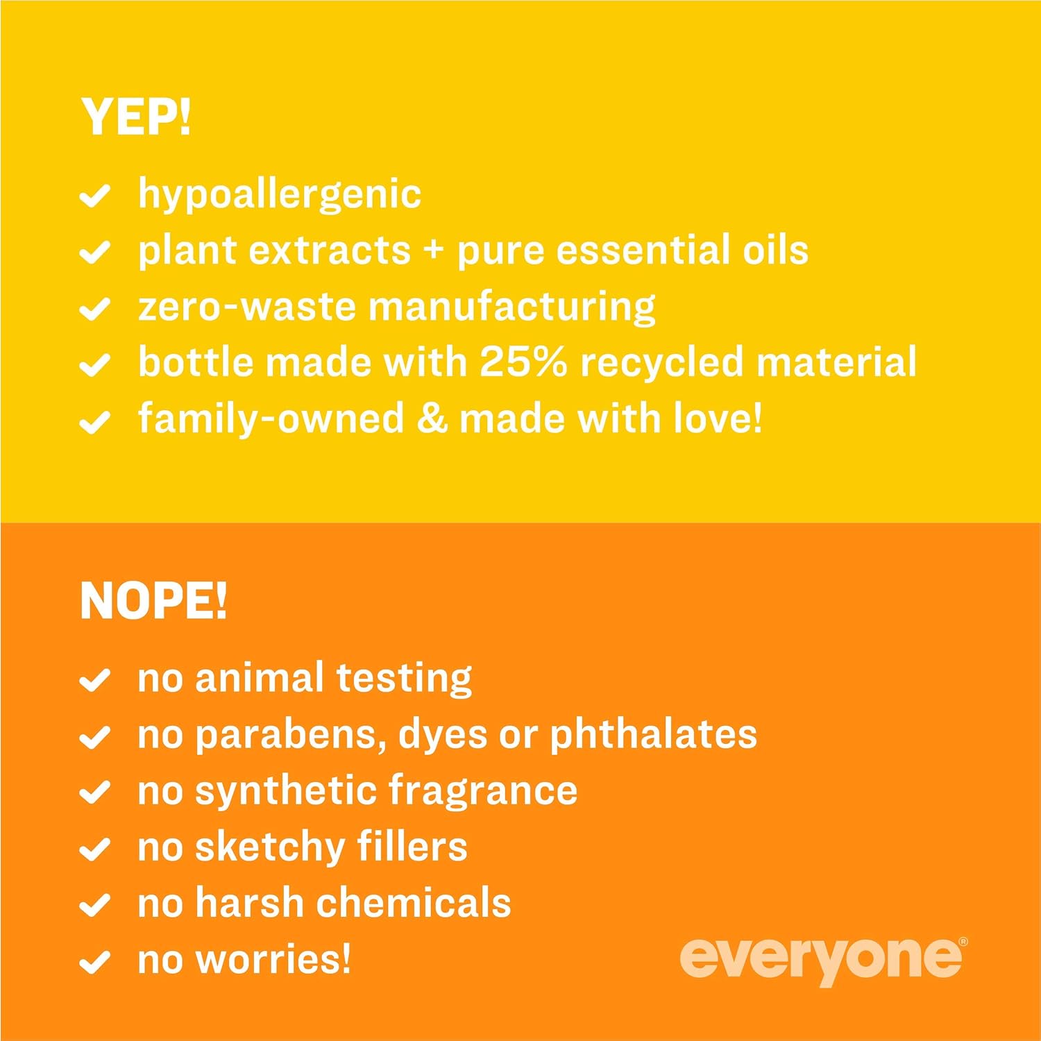 Everyone 3-in-1 Kids Soap: Shampoo, Body Wash, and Bubble Bath, Orange Squeeze, 32 Ounce, 2 Count : Beauty