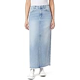 WallFlower Womens Legendary Maxi Mid Rise Denim Skirt Insta Stretch Juniors