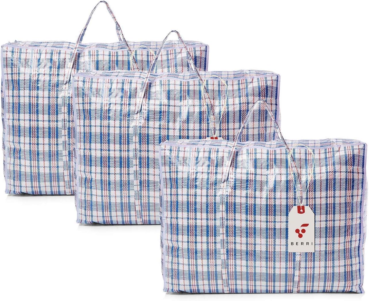 9 X Large Laundry Storage Shopping Bags with Zip Reusable/New
