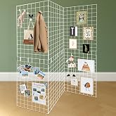 Koretech Grid Wall Panels 3 Pcs, Commercial Grade Gridwall Panels, Metal Grid Wall Panel Display Stand, You Can DIY 6 Pack 2'x3' or 3 Pack 2'x6', White