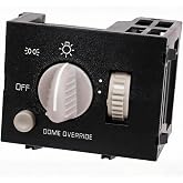 Headlight Switch Fit for 1995-1998 Chevy GMC C/K 1500 2500 3500 Tahoe | Replaces# 93443101,DS876 | Instrument Panel Dimmer and Dome Lamp Switch