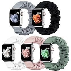 WANLISS 5 Pack Scrunchie Band Compatible for Apple