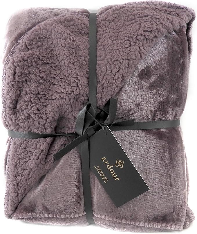 Amazon.com: Home Style Sherpa Throw Luxury Berber Blanket ...