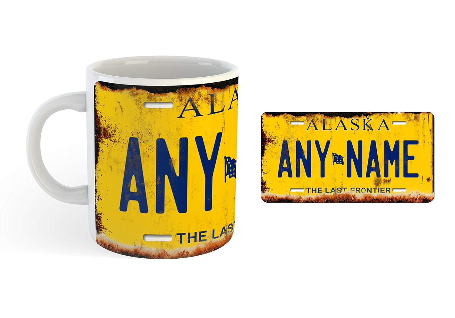 US License Plate Mug Customise/Personalise your own plate Amazon.co