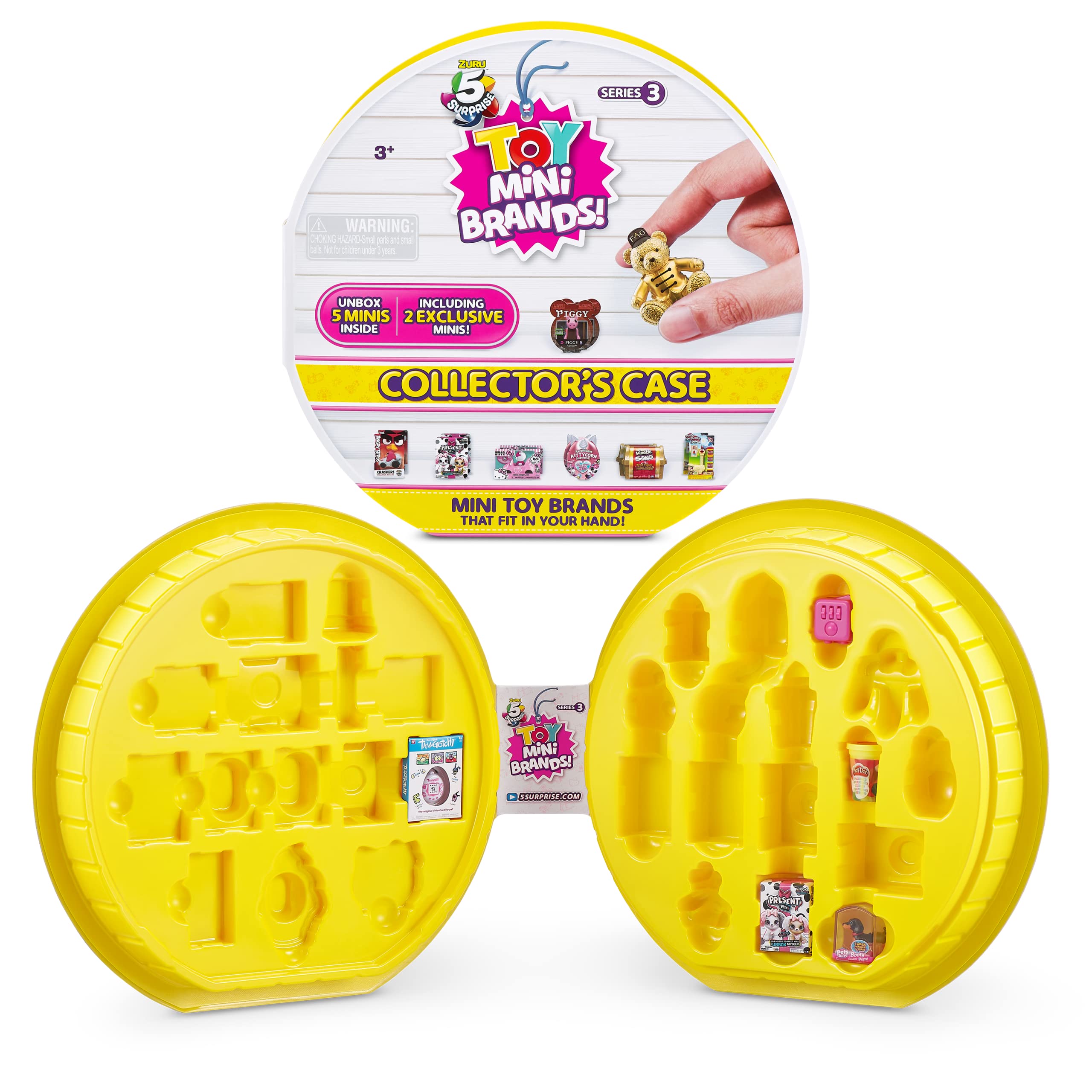Mini Brands Toy Mini Brands Series 3 Collector's Case with 5 Exclusive Minis, Contains 5 Minis, Additional Mini's Sold Separately