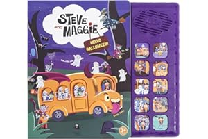 Steve and Maggie Sing-Alongs 10-Button Safe & Sound Book | Interactive Halloween Toys for Kids Ages 3-8 | Learning Books with Music Gifts for Boys & Girl
