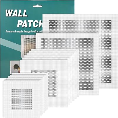 NQEUEPN 14 Pcs Drywall Repair Patch Self Adhesive 2/4/6/8 Inch Kit