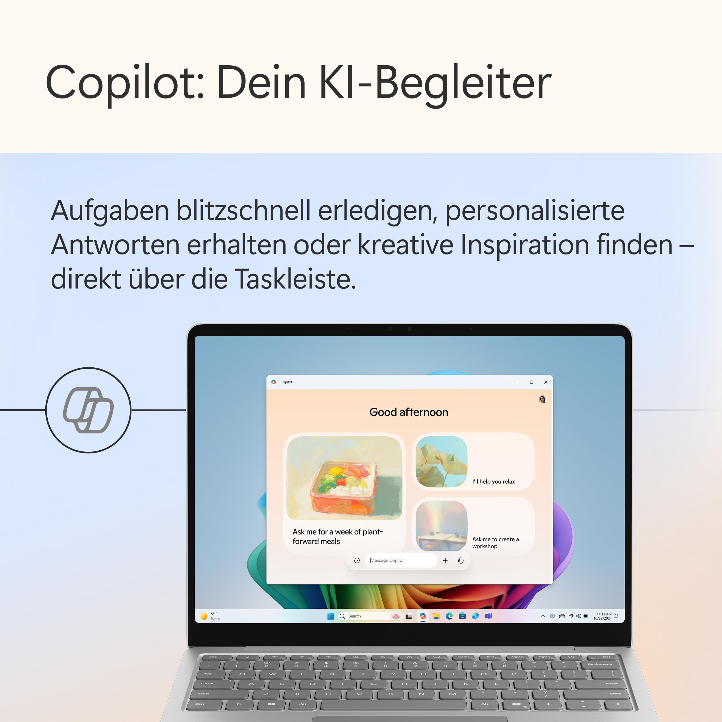Microsoft Surface Laptop | Copilot+ PC | 13” LCD Touchscreen | Snapdragon® X Plus | 16GB RAM | 512GB Speicher | Neuestes Modell | Platin 9