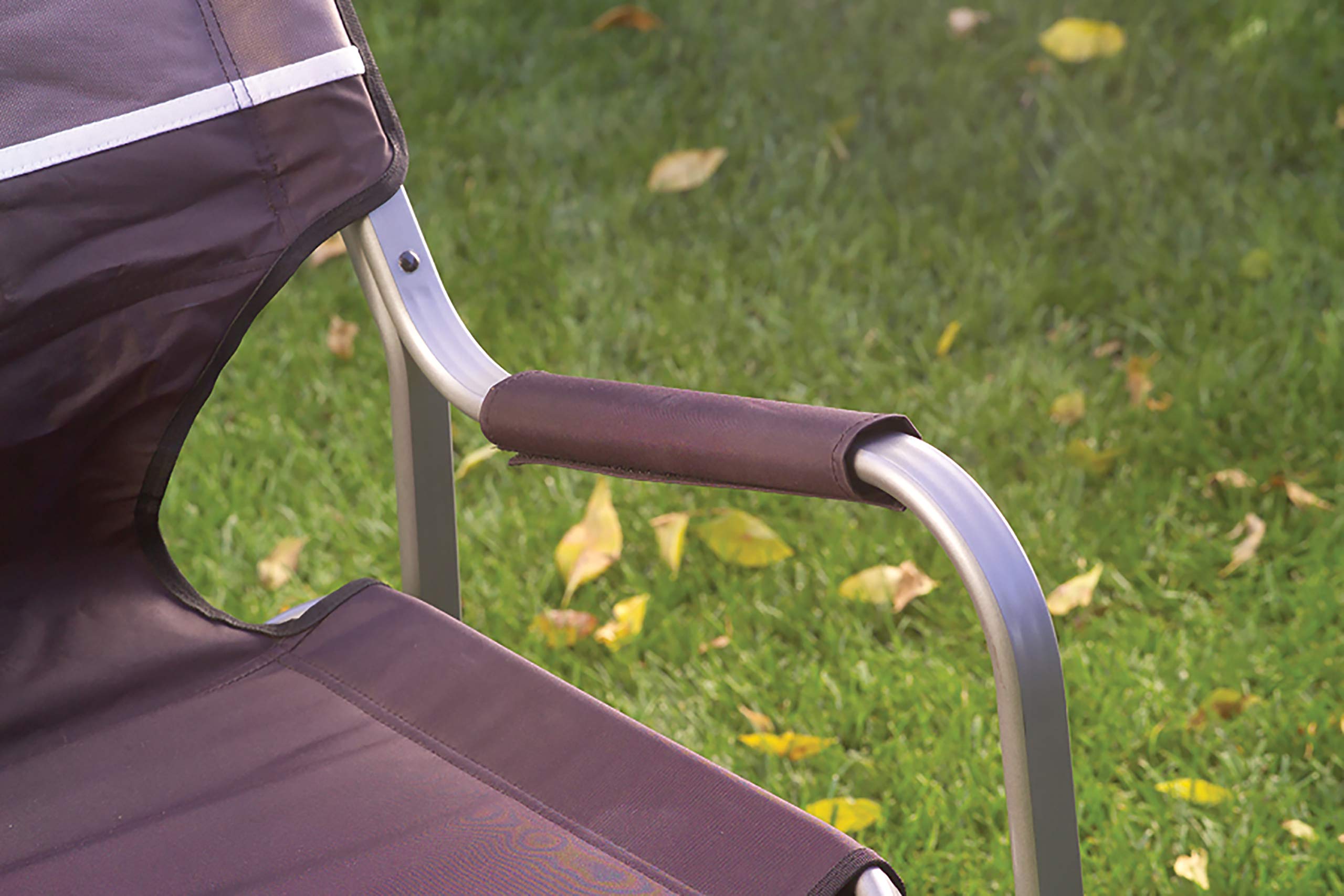 Coleman Portable Aluminum Camp Chair with Side Table & Cup Holder, Lightweight Folding Chair for Outdoor Seating