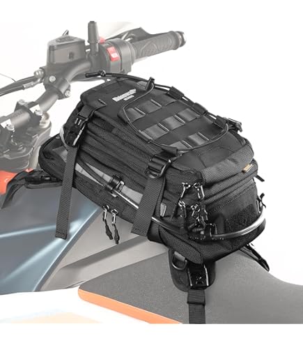 Amazon.com: TUSK Olympus Tank Bag Large Black/Grey For KTM 890
