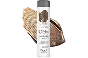 Celeb Luxury Gem Lites Cocoa Quartz Colorditioner, Color Depositing Conditioner with Bondfix Bond Rebuilder, Semi Permanent Hair Colour Glaze, Maintains and Refreshes Light Brown Brunette Hair