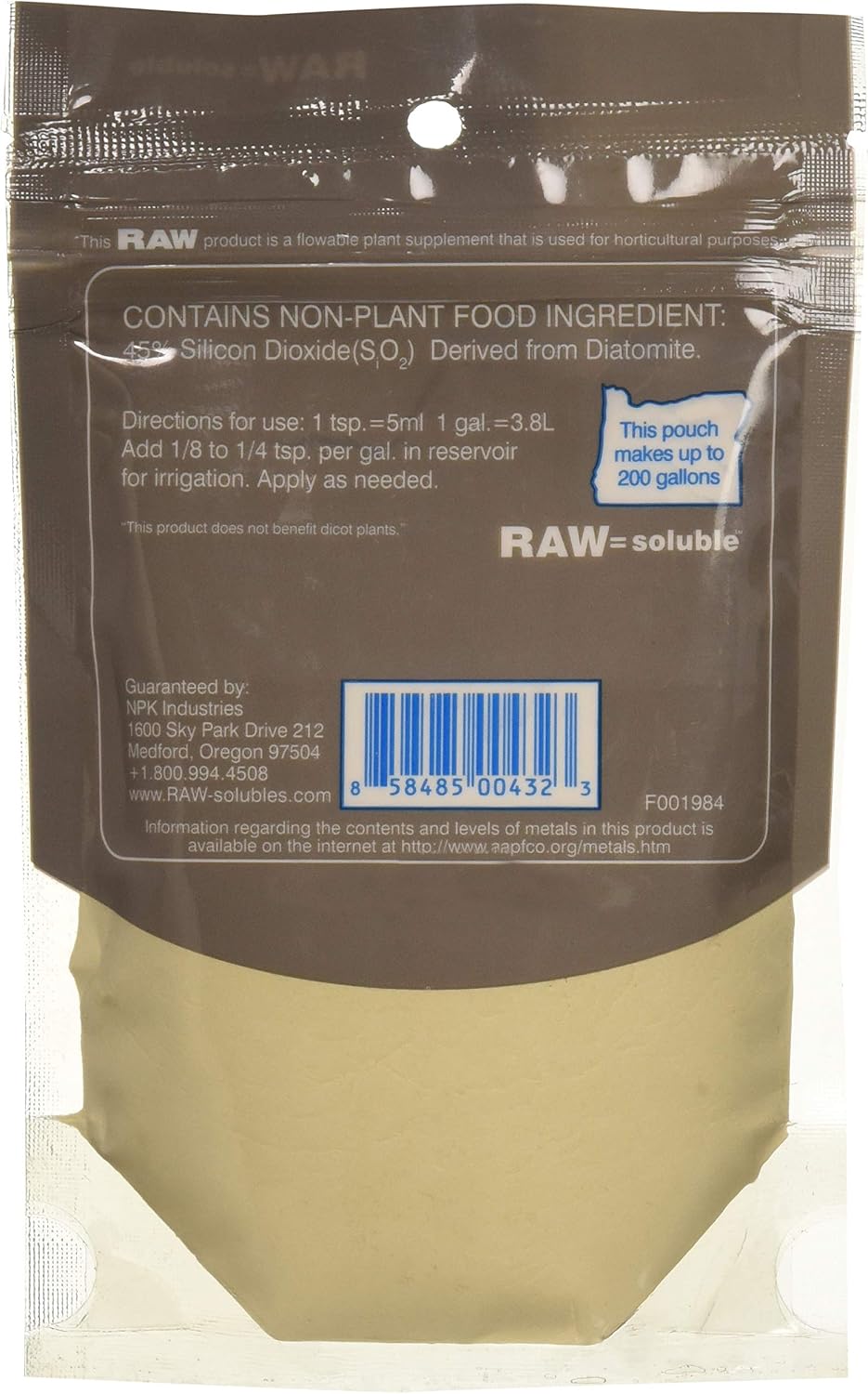 RAW Silica 2oz, High-Purity Plant Supplement for Stronger Growth and Stress Resistance - Image 3
