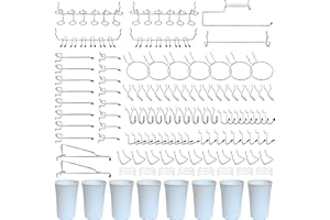 FRIMOONY Pegboard Hooks, Will Not Fall Out, for Garage, Workbench, Kitchen, 170 Piece