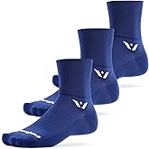 Swiftwick- ASPIRE (3 Pairs) Quarter Crew Cycling & Trail Running Socks, Compression Fit