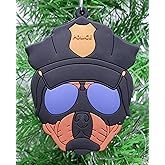 Police Ornament - 3" Police Dog Christmas Ornament