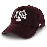 NCAA Texas A&M Aggies '47 Brand Clean Up Adjustable Hat, Dark Maroon 1, One Size