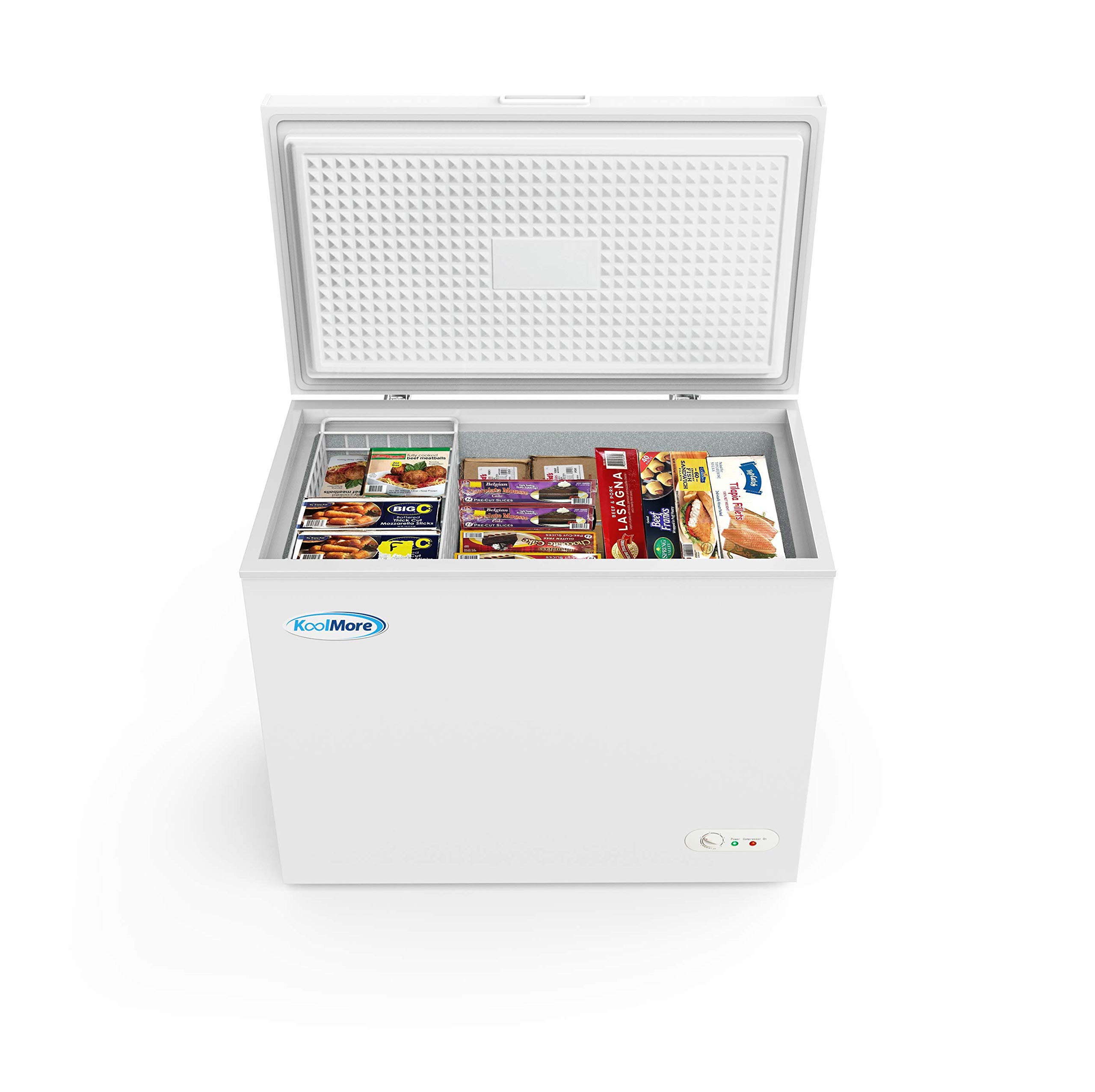 Photo 1 of KoolMore SCF-7C Deep Chest Freezer with Two Wire Basket, 7 cu. ft. Food and Meat Storage, for Commercial and Home Use ETL Certification, White