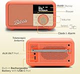 Roberts Revival Petite2 FM DAB DAB+ Radio with Bluetooth Orange view 4
