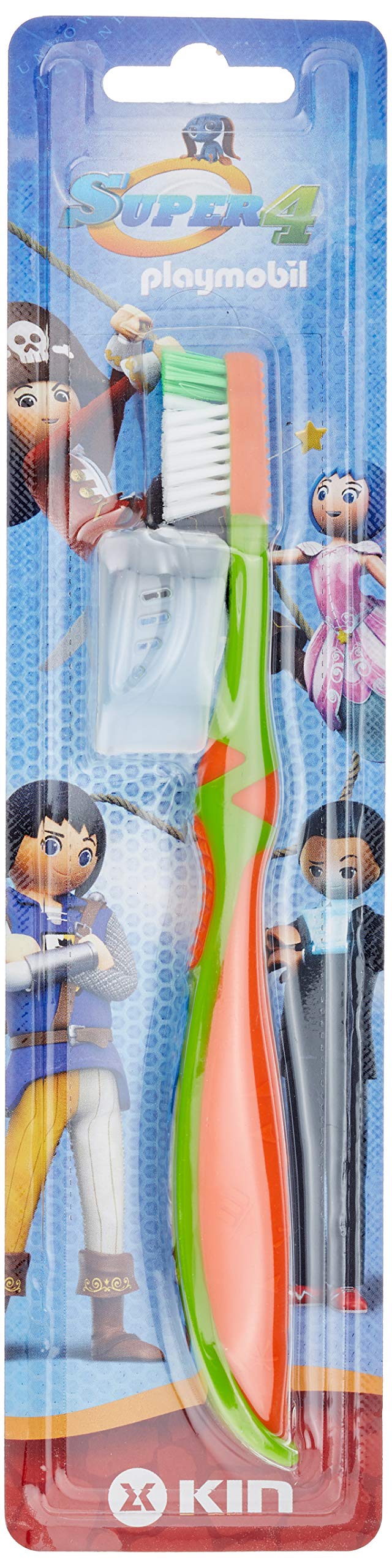 KIN Toothbrush Super 4-PLAYMOBIL, Black, Standard