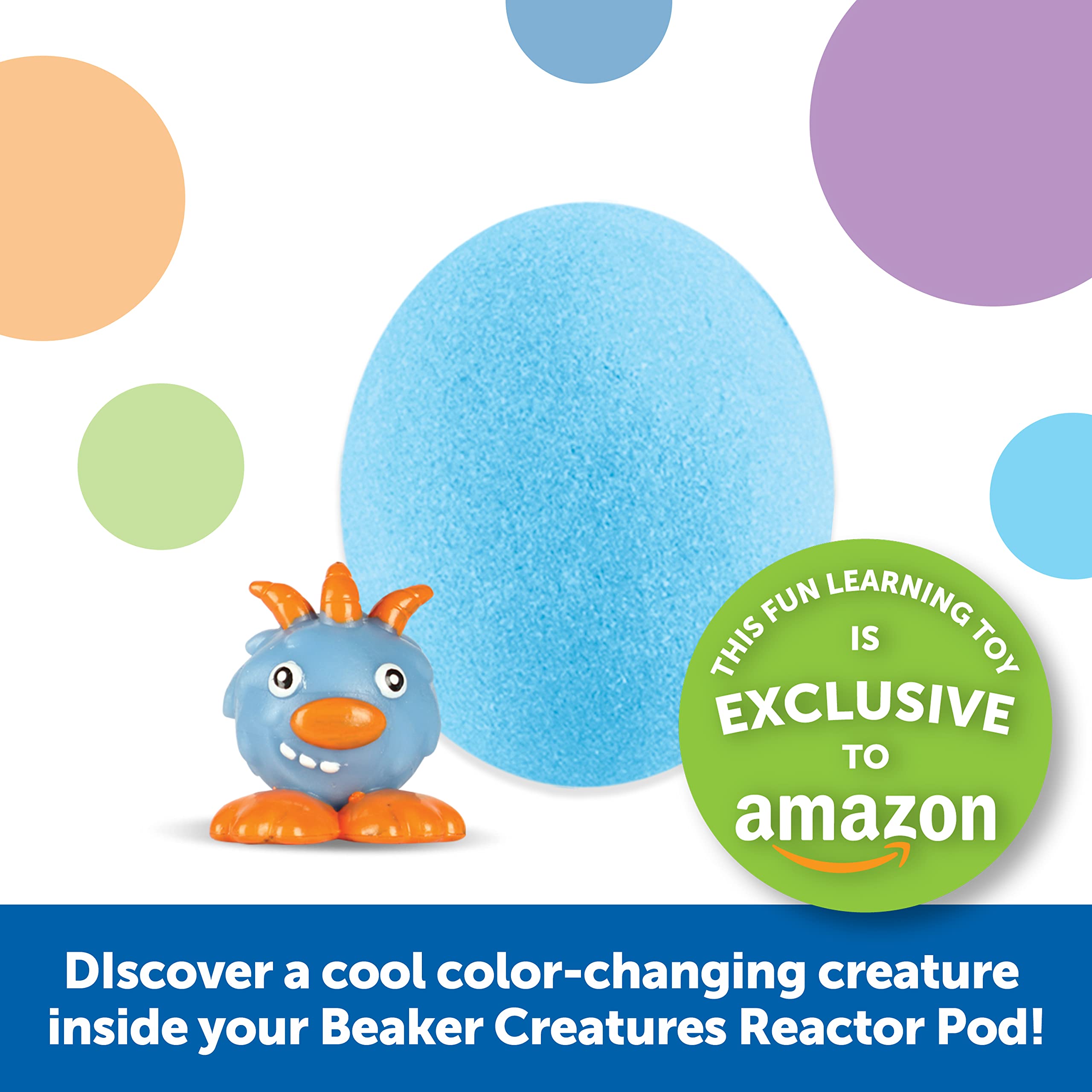 Learning Resources Beaker Creatures Fizzing Frost Reactor - 6 Pieces, Ages 5+ Volcano Science Kit for Kids, STEM Toys, Science Experiments for Kids