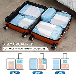 Compression Packing Cubes for Travel, 5 Set Packing