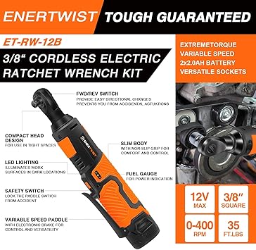 ENERTWIST ET-RW-12B Ratchet Wrenches product image 2