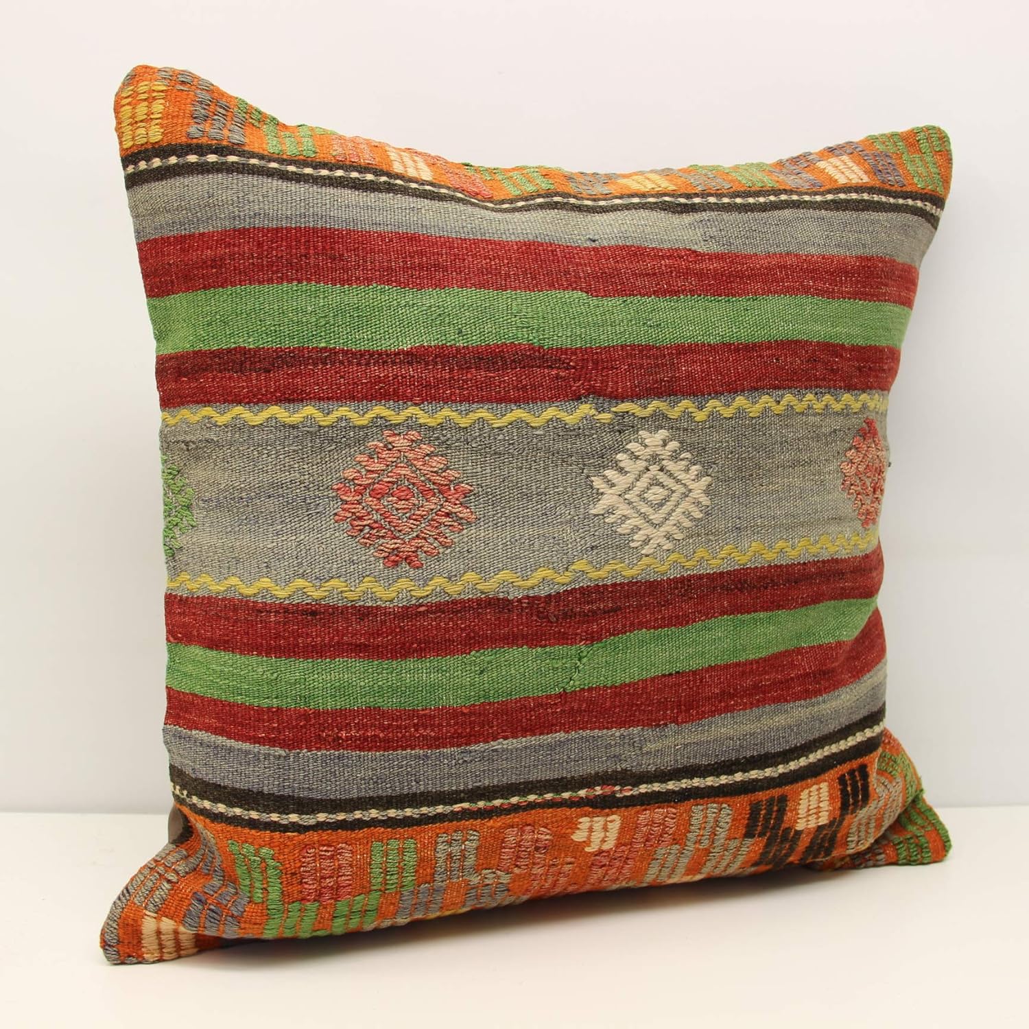 Decorative kilim pillow 24x24 inch (60x60 cm) Huge Kilim