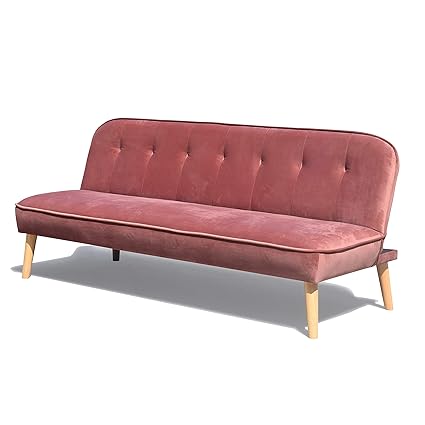 Pink Velvet Sofa Bed