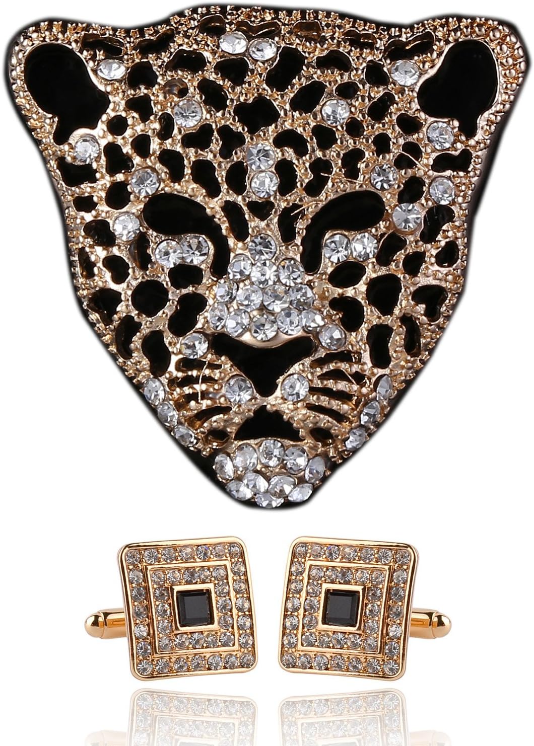 Leopard Brooch Pin Jewelry for Men Suits for Boyfriend from Daughter Papa Gifts