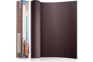 OAZ Large Leather Repair Patch Tape, 16"x 31.5" Self Adhesive Leather Repair Tape for Furniture, Leather Repair Kit for Car Seat, Couch, Sofa, Chair, Boat Seat - Dark Brown