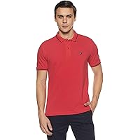 Van Heusen Men's Solid Regular Fit Polo
