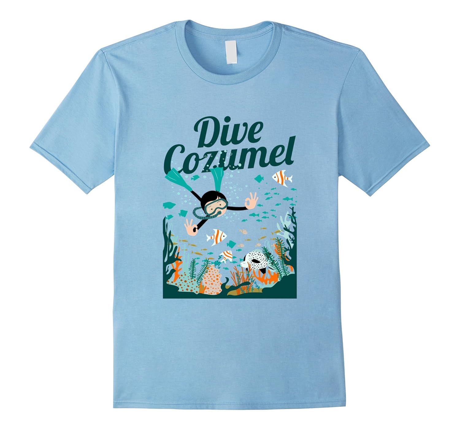 Go Diving! Dive Cozumel Mexico Vacation TShirtArt Artvinatee