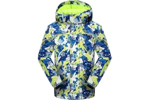 PHIBEE Big Boy's Waterproof Breathable Snowboard Ski Jacket