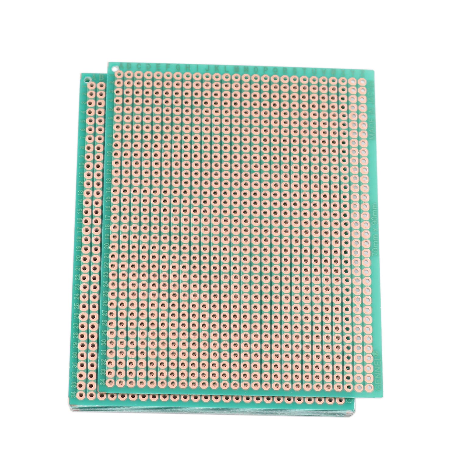 10 Pieces 70mm x 90mm Copper Strip Prototype PCB Printed Circuit Board Stripboard for Testing DIY Repair