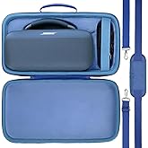 for Bose SoundLink Max Portable Speaker Hard Protective Case, Portable Travel Case Replacement with Shoulder Strap and Handle (Sky Blue Case) - co2CREA