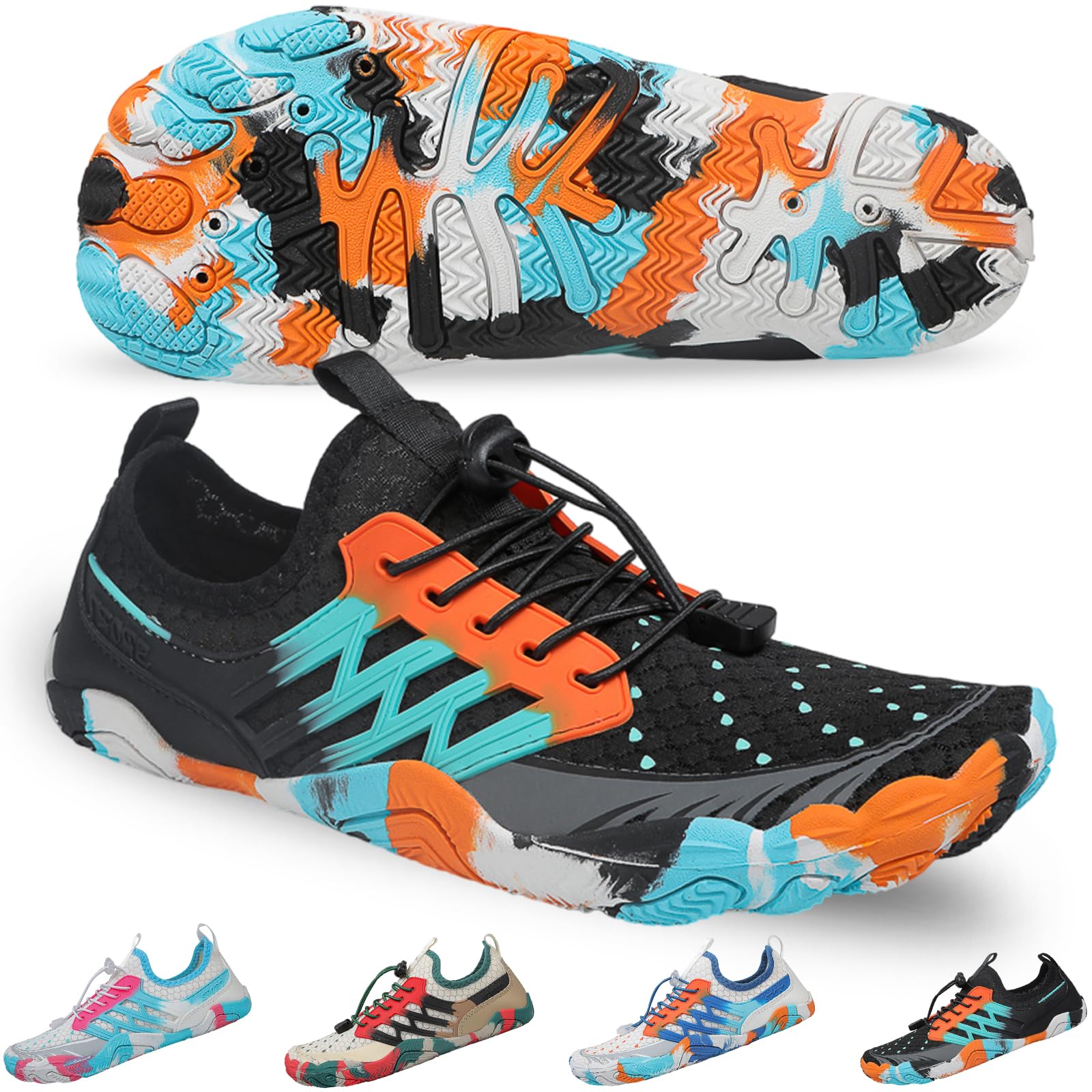 Hike Barefoot Shoes for Women Men, Wide Toe Water
