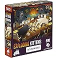 Cats Playing Chess Jigsaw Puzzle by Exploding Kittens - 500 Pieces, Ideal for Adults, Teens, and Kids - A Funny and Artistic Cat-Themed Puzzle