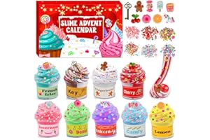 MANTYPLAY Advent Calendar 2024 Kids, Slime Advent Calendar for Boys Girls Teens Christmas Countdown Calendars DIY Butter Slime Kit with Charms Party Favors Stocking Stuffers Xmas Gifts for Toddlers