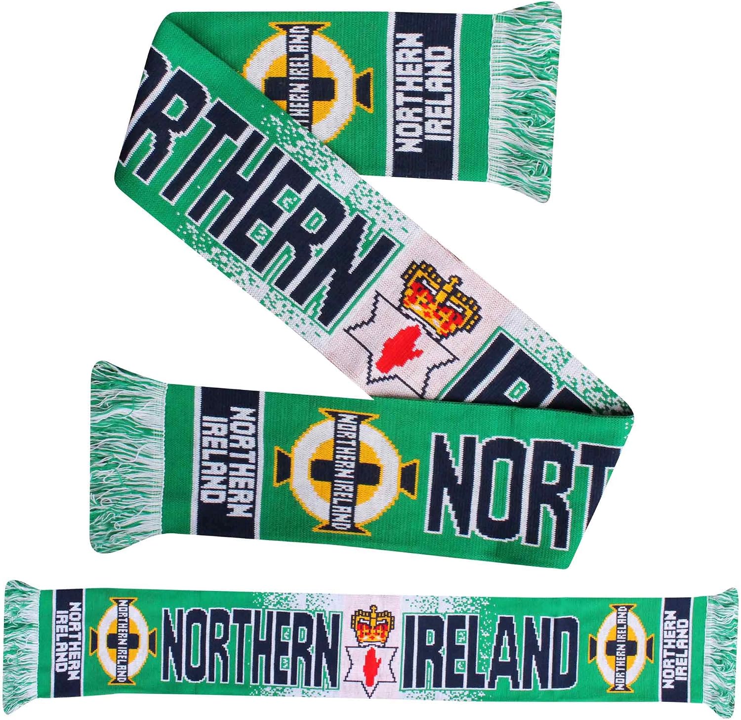 Northern Ireland Football Fans Scarf (100% Acrylic), Multi, 145cm x 16cm - Image 4