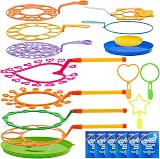 JOYIN 19pcs Large Bubble Wands Set with Tray 53cm Giant Bubbles Party Kit