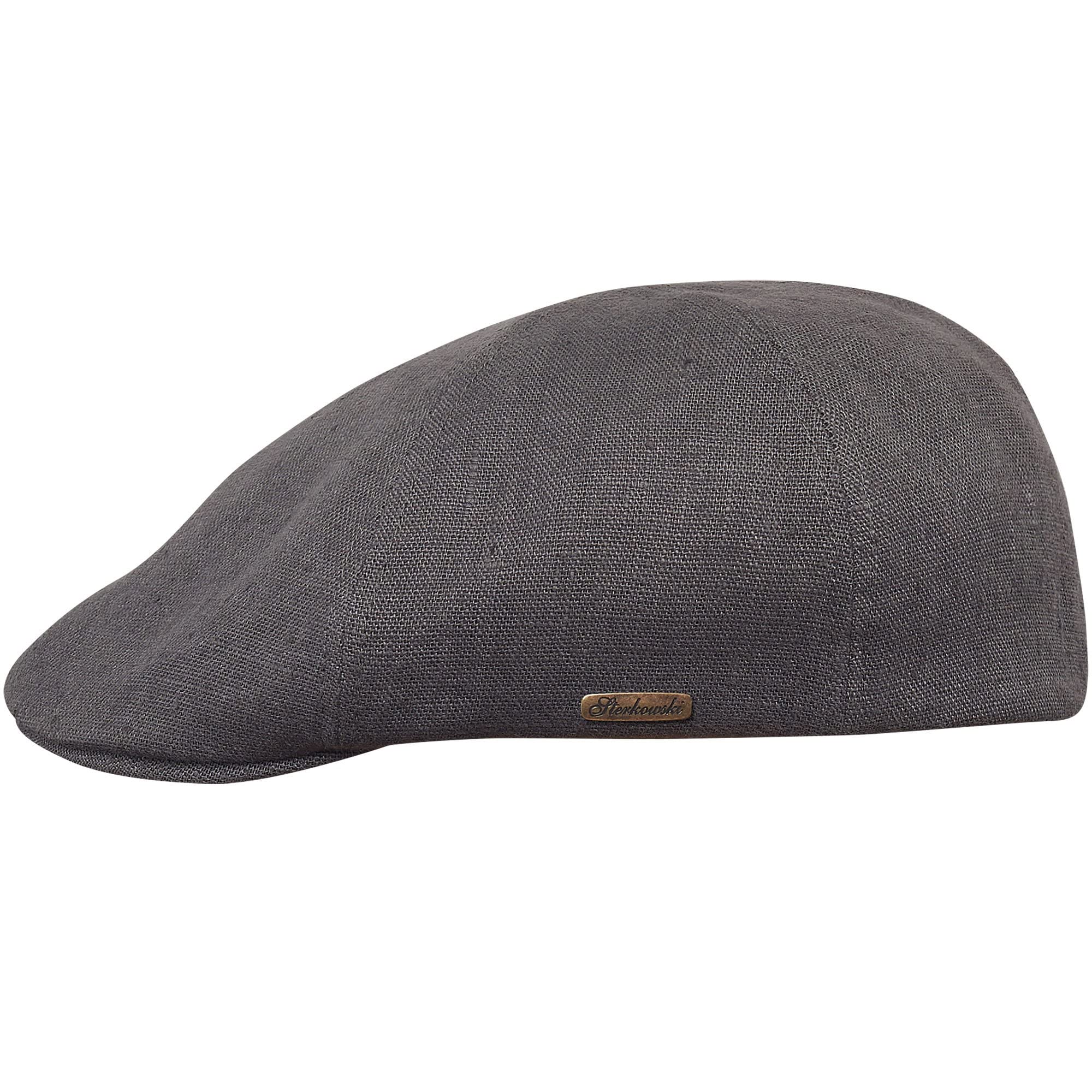 Photo 1 of Sterkowski Rusty Cap | 100% Linen Duckbill Cap for Men and Women | Flat caps Hats for Men Newsboy Hats for Men Duckbill hat Flat Cap Irish Hats for Men Cabby Hats for Men caby Hats 56 cm Grey