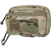 KRYDEX Tactical Mini Admin Pouch GP Pouch Modular Pouch with Molle | Small MOLLE Admin Pouch Utility Pouch Bag Dangler Pouch For Chest Rig Plate Carrier Vest With 500D Nylon &amp; YKK Zippers