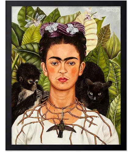 Amazon.com: Frida Kahlo in Green Frida Inspired 11x14 Unframed Print  Playful Floral Portrait Vibrant Green Dress Feminine Expression Botanical  Folk Style Colorful Art for Gallery Walls Living Rooms Studios : Home &