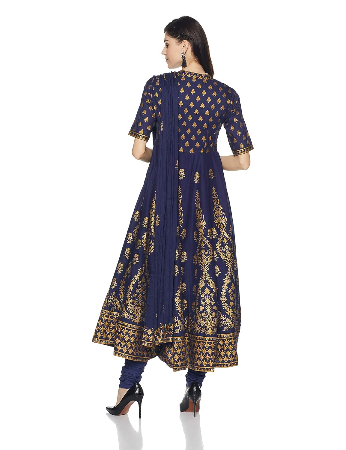 biba women's anarkali salwar suit set