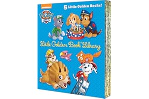 PAW Patrol Little Golden Book Library (PAW Patrol): Itty-Bitty Kitty Rescue; Puppy Birthday!; Pirate Pups; All-Star Pups!; Jurassic Bark!