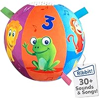Move2Play Interactive Animal Sounds Crawl Ball Toy for Babies and Toddlers, Baby Ball for Ages 6 Months to 1, 2 Year Old…