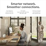 Google Wifi Pro Wi-Fi 6E Mesh Router Snow 1 Pack Fast Whole Home Coverage view 4