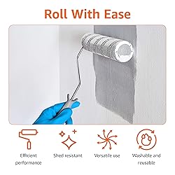 Amazon Basics Microfiber Paint Roller Covers, for