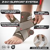 SS Sleeve Stars Ankle Brace with Removable Strap Mocha 10-12 in Medium view 3