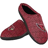 FOCO NFL mens Poly Knit Cup Sole Slipper
